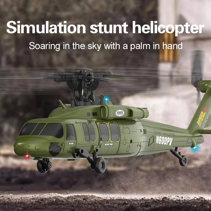 Helicóptero RC K200 UH-60 Simulación Black-Hawk de 6 Canales, 2.4G, Control Remoto Acrobático, Retención de Altitud y Posicionamiento de Flujo Óptico, RTF