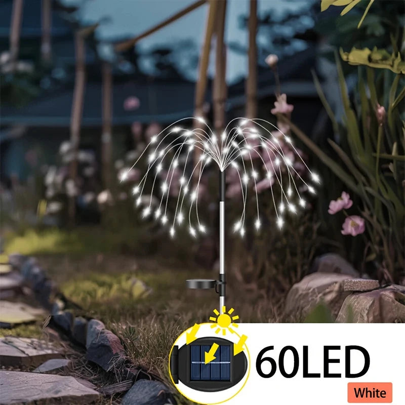 420LED Solar Landscape Lights Outdoor Waterproof Fairy Lights Decor for Outdoor Lawn Yard Balcony Path Solar Stake Lights
