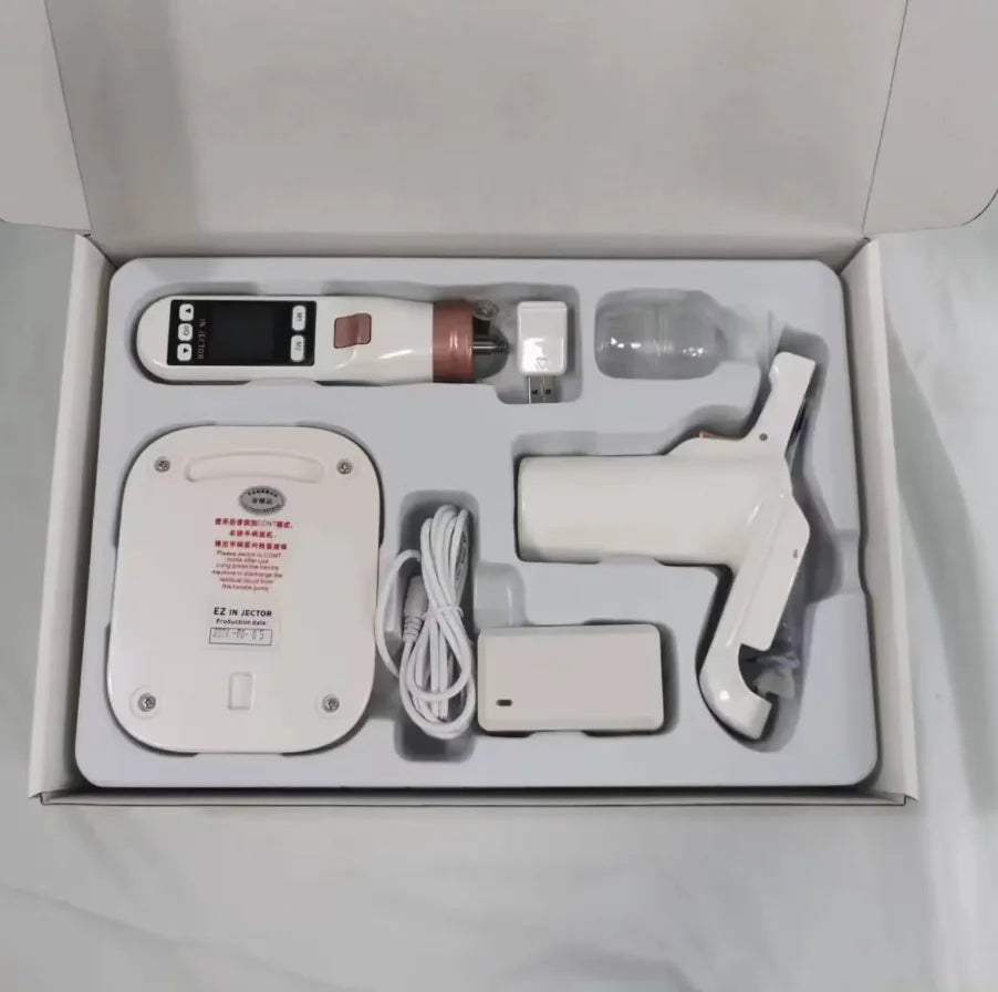 Pistola de Mesoterapia Compatible con Agujas Desechables, Inyector Hydra Portátil para Dispositivos de Belleza y Cuidado de la Piel EZ / Demasha