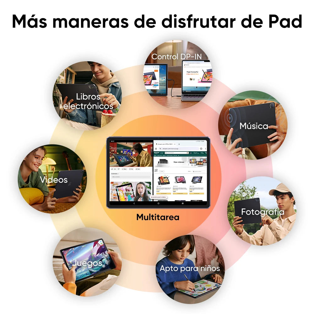 Tableta de dibujo XPPen Magic Drawing Pad de 12,2 pulgadas, Android, 8 GB/256 GB, 8000 mAh, con lápiz óptico X3 Pro Slim, 60 grados de inclinación, tableta de dibujo Android 15