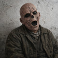 Máscara de terror Scary Hollow con boca abierta, máscara de látex de cabeza completa para disfraz de fiesta de Halloween, accesorio de cosplay para adultos