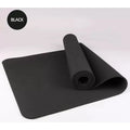1 paquete - 6 / 8 / 10 mm de espesor estera de yoga sólida, 183 x 61 cmtpe estera de yoga antideslizante, con Correa