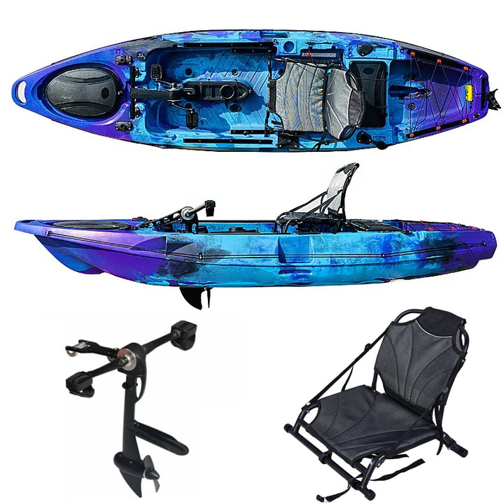 Kayak de Pedal de pesca con hélice, canoa de alta calidad, nuevo diseño, a la venta