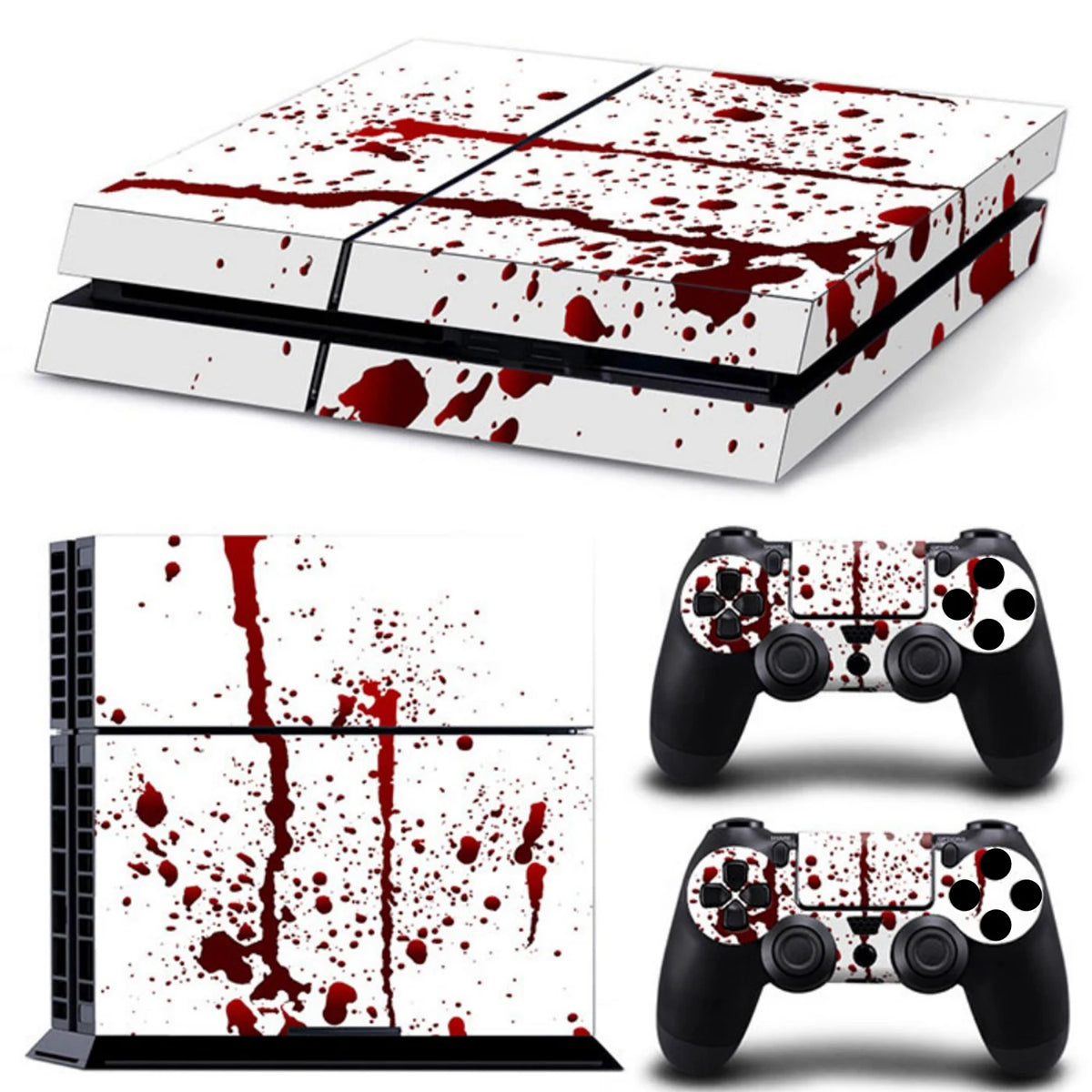 Compatible with PS4 Console Skin Sticker Decal Cover Wrap for Game Accessories Controller