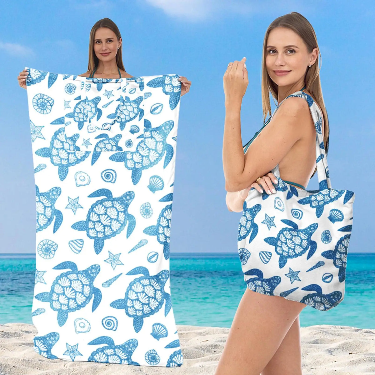 Toalla de Playa Plegable y Convertible de Secado Rápido con Bolsa de Hombro, Toalla Súper Absorbente para Piscina, Gimnasio, Viajes y Vacaciones