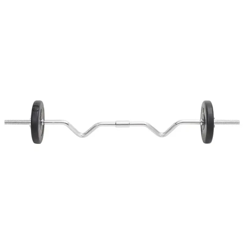 Set de Mancuernas y Barras de 30 kg, Kit de Levantamiento de Pesas, Discos de Hierro Fundido, Equipo de Entrenamiento de Fuerza para Gimnasio en Casa, Set de Ejercicio para Hombres y Mujeres