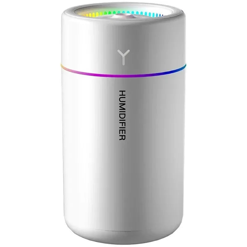 Humidificador de aire de 280ML, gran volumen de niebla, luz de ambiente colorida, difusor de aroma silencioso, aceites esenciales, aromaterapia para el hogar y el coche
