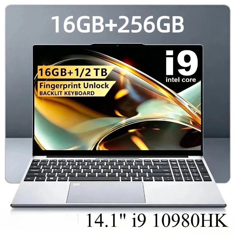 Portátil profesional de 14,1 pulgadas Intel Core i9 10980HK, 8 núcleos 16 hilos, 2,4 - 5,3 GHz, 16 MB, 45 W, 32 GB RAM, 2 TB SSD M.2, portátil para juegos y oficina, rápido, nuevo