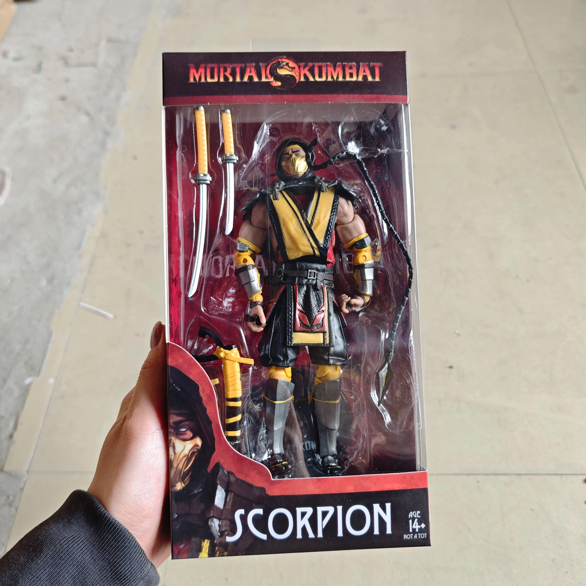 Figura articulada de Anime SUB ZERO SCORPION, modelo de juguete, regalo de Navidad