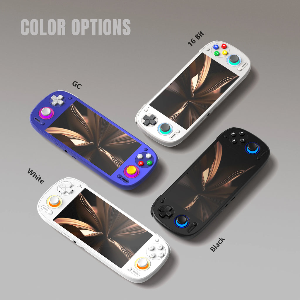 Consola portátil de juegos Retroid Pocket 5, pantalla AMOLED de 5.5'', Android 13, joystick, efecto de iluminación RGB, refrigeración activa para videojuegos