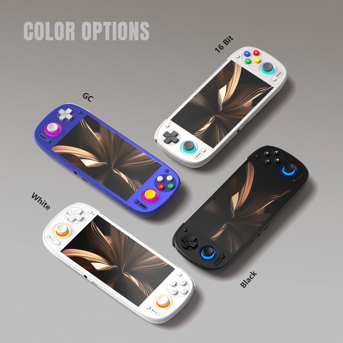 Consola portátil de juegos Retroid Pocket 5, pantalla AMOLED de 5.5'', Android 13, joystick, efecto de iluminación RGB, refrigeración activa para videojuegos