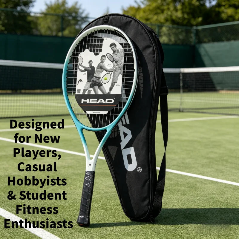 Raqueta de Tenis HEAD para Principiantes, de Carbono Compuesto, con Bolsa de Transporte, Marco Ligero para Juego Casual y Entrenamiento