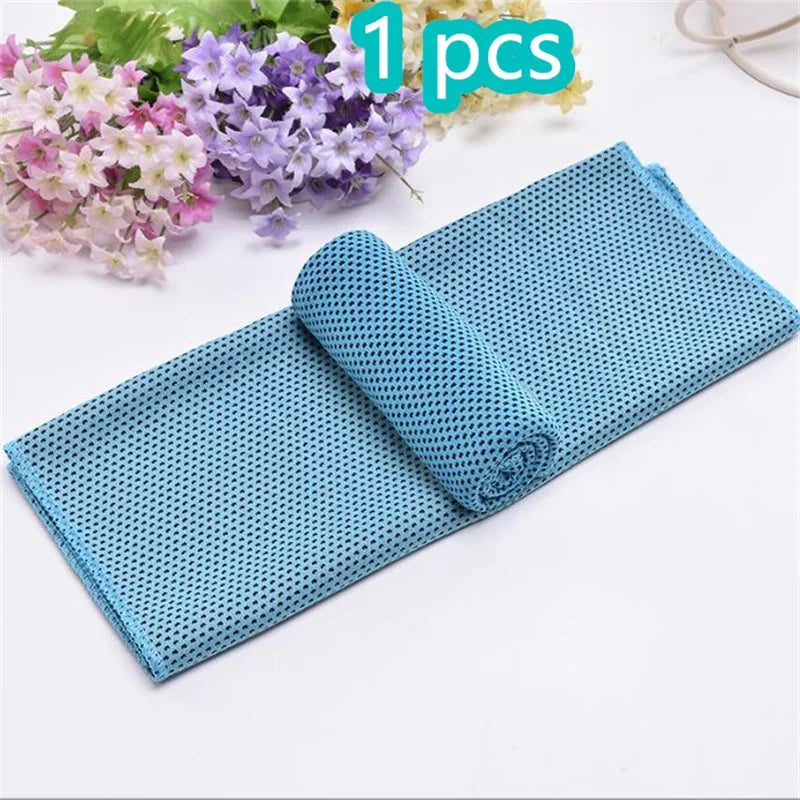 Toalla refrescante de microfibra de alivio instantáneo, toallas frescas, envoltura para el cuello, trapos fríos para deportes, Fitness, Camping y ciclismo, 1-10 Uds.