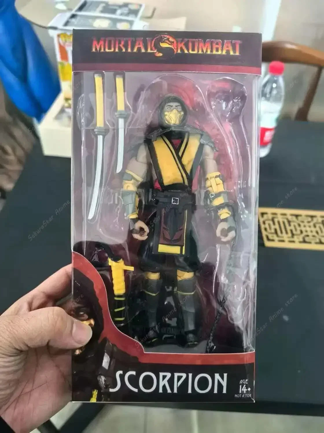 【En stock】Mortal Kombat Spawn Sub Zero Scorpion Kitana Liu Kang Figura de acción articulada de 7 pulgadas 17 cm Modelo de juguete coleccionable del juego