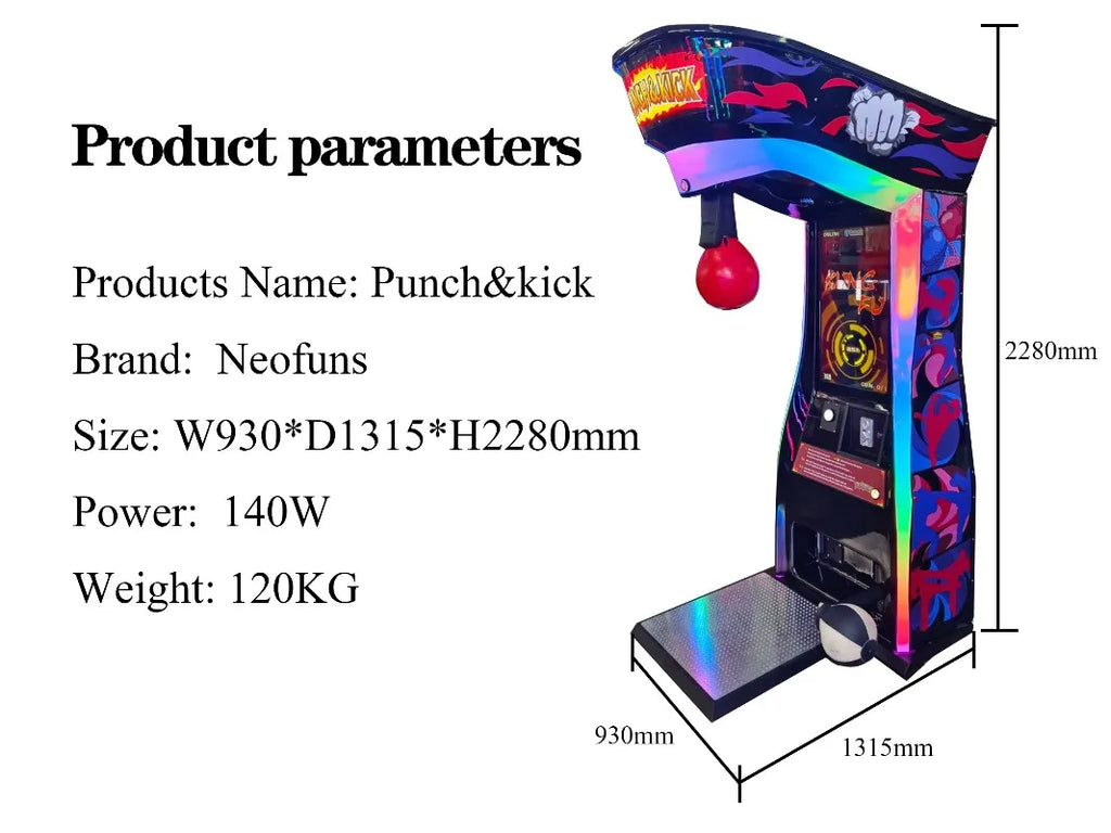 Máquina de Juego Arcade de Boxeo Electrónica Operada con Monedas, Modelo Personalizado de Última Generación