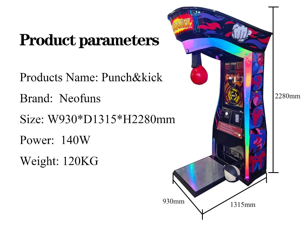 Máquina de Juego Arcade de Boxeo Electrónica Operada con Monedas, Modelo Personalizado de Última Generación