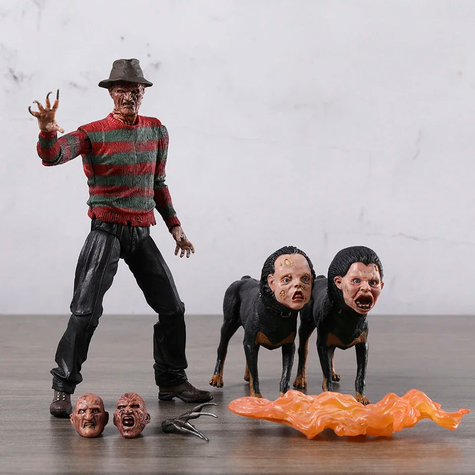 NECA Nightmare Parte 2 Figura de acción de Freddy juguete de modelos coleccionables figura de película de terror de Halloween