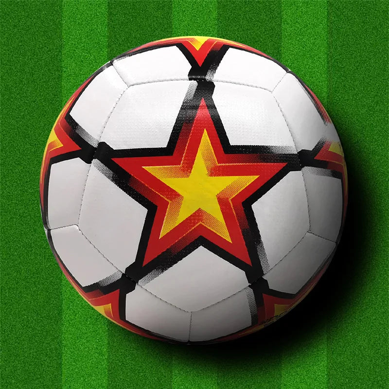 Pelotas de fútbol más nuevas, tamaño estándar 5, Material PU, alta calidad, juego oficial al aire libre, entrenamiento de fútbol, fútbol sin costuras