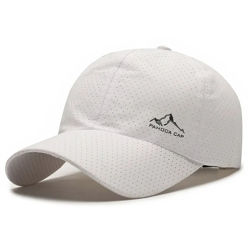 Gorra de béisbol de malla transpirable de secado rápido para hombre y mujer, ideal para deportes al aire libre, viajes, pesca, senderismo, ciclismo y correr
