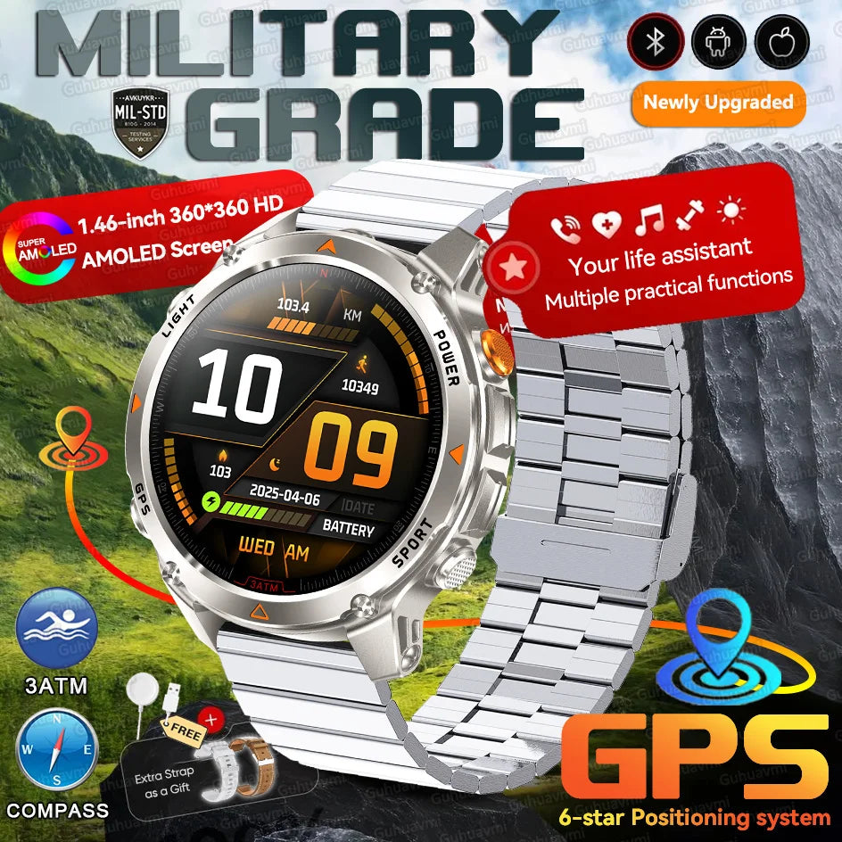 Reloj inteligente con GPS Forerunner 570, sumergible 3ATM, pantalla AMOLED, GNSS multibanda, brújula, altímetro, linterna, reloj deportivo inteligente para hombre