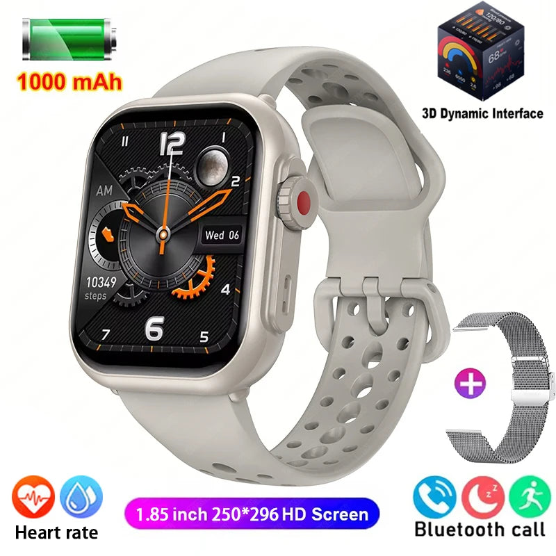 Smart Watch Ultra 2 SE Hombre Mujer 1000mAh HD AMOLED Frecuencia cardíaca 100+ Deportes Llamada Bluetooth Seguimiento GPS Reloj inteligente resistente al agua para Apple