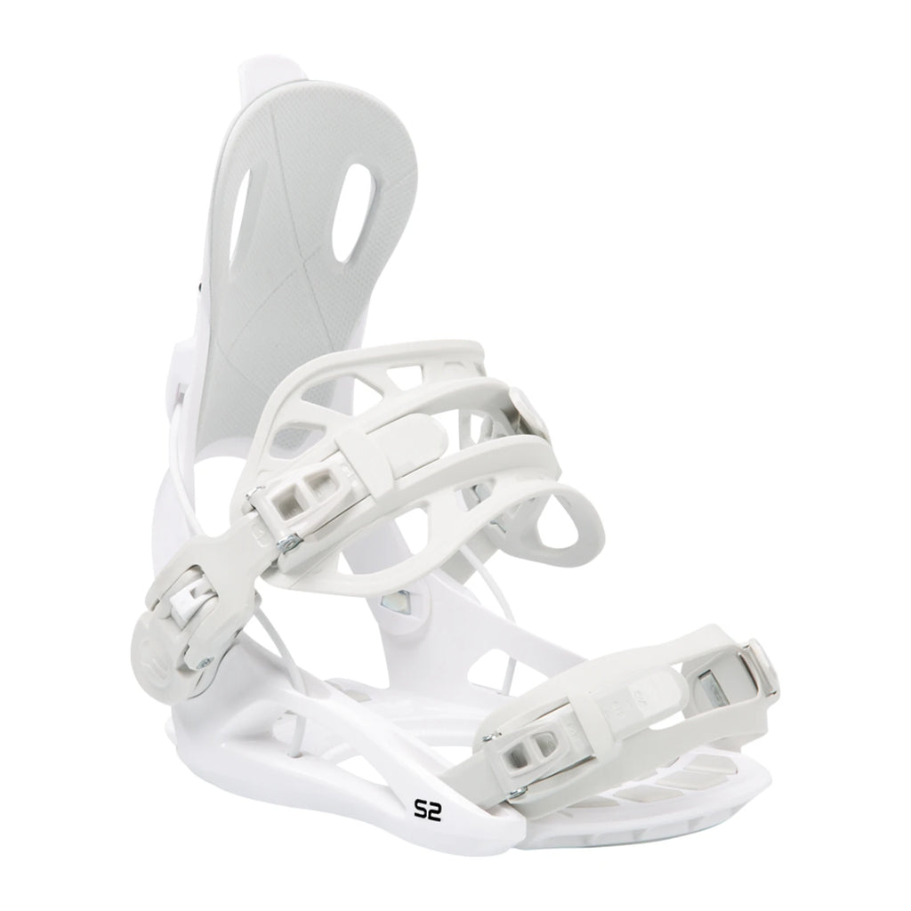 Fijaciones de snowboard SKIFREE S2-270 para principiantes con sistema de entrada rápida, absorción de impactos en EVA y flexión media