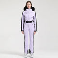 Traje de esquí de una pieza para mujer, chaqueta cálida para Snowboard al aire libre, conjunto de esquí, monos impermeables a prueba de viento, ropa de invierno, novedad de 2025