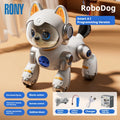 Gato robot inteligente con IA 4drc Y14, programable, con control remoto, detección de gestos, evasión de obstáculos y control por voz, juguete de compañía para