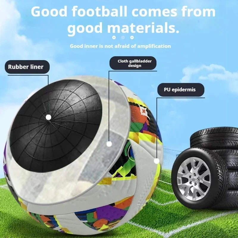 Balón de Fútbol de Tamaño Estándar 5, para Entrenamiento, Resistente al Desgaste, Nuevo, de PU, Elástico, para Deportes de Equipo