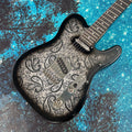 Guitarra eléctrica de 12 cuerdas, guitarra eléctrica con cuerpo de caoba, guitarra eléctrica de 22 trastes con un solo pastilla.