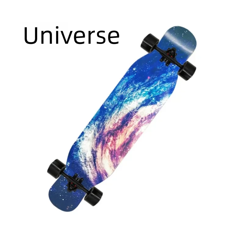 Longboard de Danza Freestyle de 42 Pulgadas con Doble Kick, Skateboard Completo, Cruiser Urbano para Principiantes, Adultos, Hombres y Mujeres
