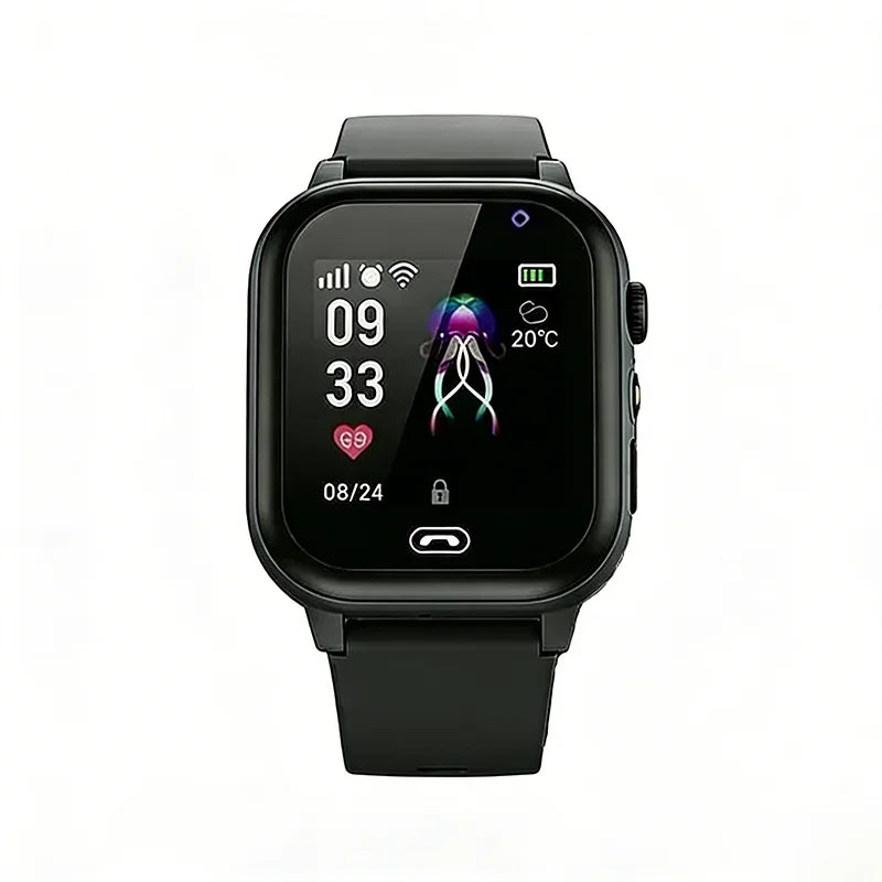 Reloj inteligente Lenovo 2026 5G para niños con llamadas, rastreador de ubicación SOS, tarjeta SIM, GPS, cámara, resistente al agua, regalo para iOS y Android