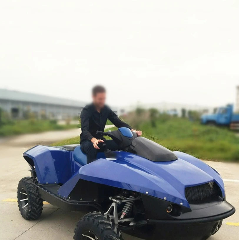 Lancha motora anfibia de 1500CC, motocicleta acuática, vehículo todoterreno anfibio
