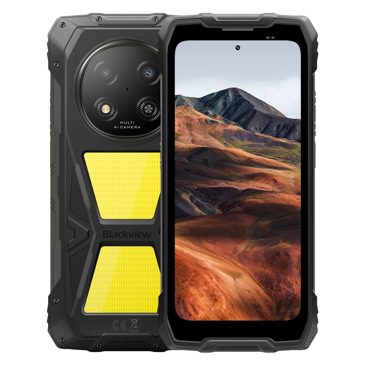 Blackview ROCK 2 Pro 5G Rugged Smartphone,32GB(8+24) RAM+256GB ROM,6.67" IPS 120Hz Display,400lm Camping Light,15000mAh Battery,33W Fast Charge,NFC,Android 16,IP68 IP69K Waterproof Outdoor Phone