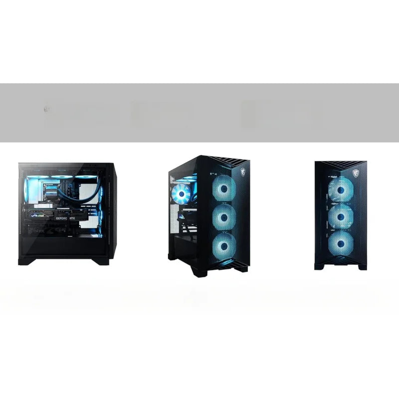 PC de Escritorio para Juegos con IA (Ryzen 7 9700X, GeForce RTX 5070 12GB GDDR7, 32GB DDR5, 4TB PCIe SSD, Ventiladores RGB, Refrigeración Líquida de 360mm, 75