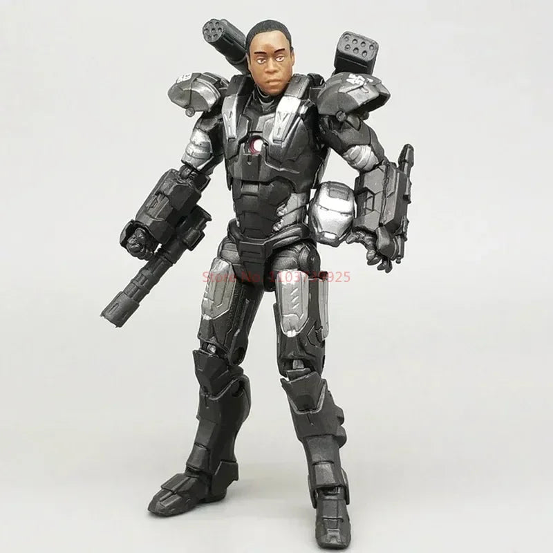 Marvel-figura de acción de Iron Man, modelo de máquina de guerra de 3,75 pulgadas, modelo de los vengadores, juguetes, regalos, estatuas de Anime, colecciones de estatuillas