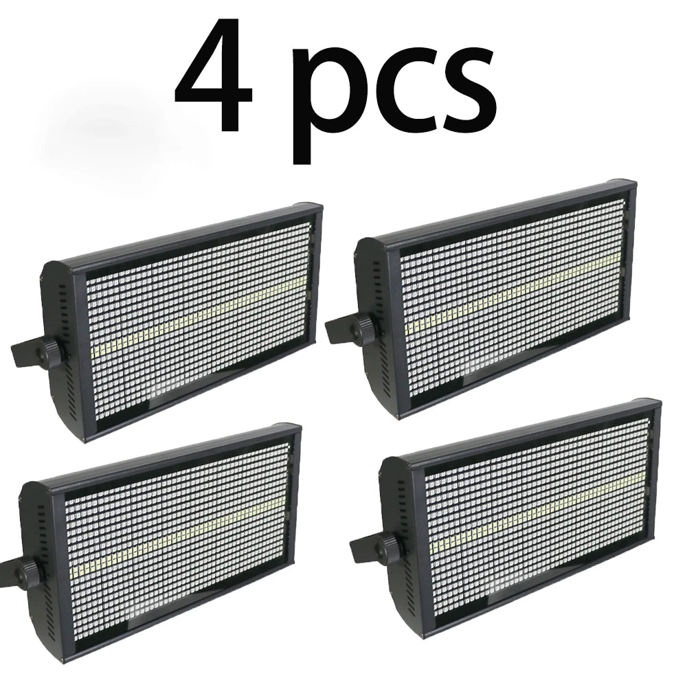 1/4 unidades de luz estroboscópica LED de 200W con 48+8 segmentos, 864 LED RGB + 96 LED blancos, control por voz, DMX, superbrillante, para DJ, discoteca, bar, fiesta y escenario