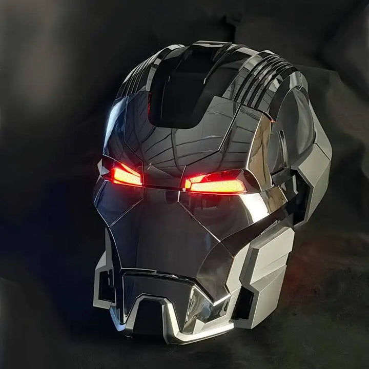 Casco de Iron Man Mk17, Juguete Eléctrico con Control por Voz de Jarvis, Apertura y Cierre Automático, Máscara Coleccionable, Regalo