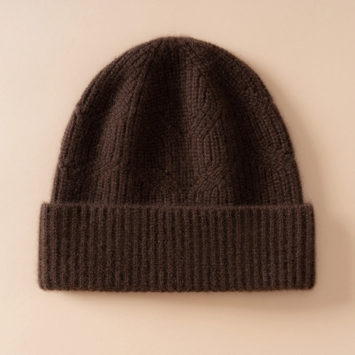 Gorro de punto de cachemira pura Unisex grueso en invierno, gorro de ocio de Jacquard cálido para exteriores, gorro de Color sólido para hombres y mujeres