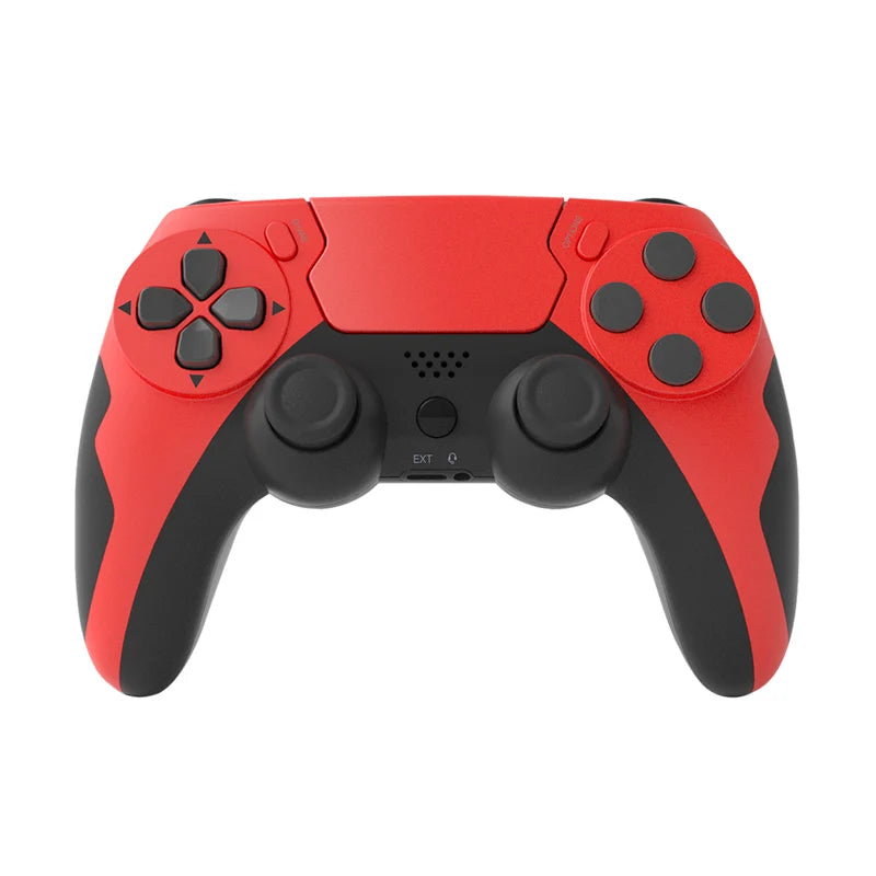 Mando inalámbrico GAMINJA, gamepad Bluetooth, doble vibración, joypad de 6 ejes, panel táctil, micrófono, puerto para auriculares para PS4, PS3 y PC