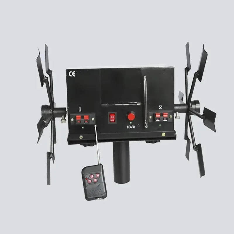 Máquina de Chispas Frías de Doble Rueda para Pirotecnia, Bodas, Eventos, Festivales, con Control Remoto