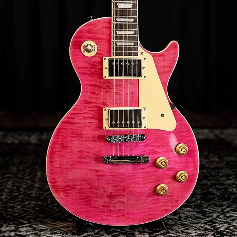 Guitarra Eléctrica Profesional de Alta Calidad de 6 Cuerdas; Guitarra Eléctrica LP Adecuada para Actuaciones en Solista