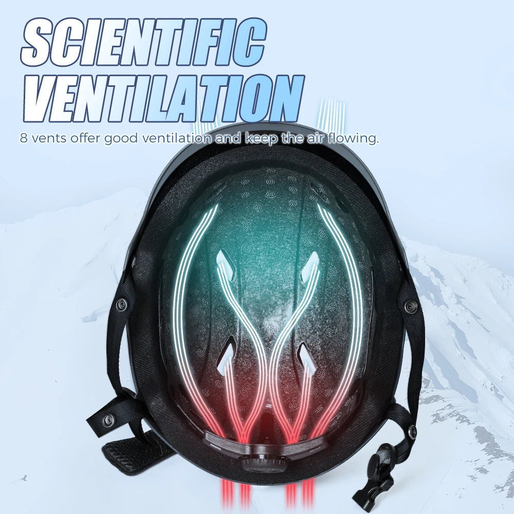 VICTGOAL-casco de esquí cálido para hombre y mujer, cascos de Snowboard ajustables, ligeros, para monopatín, accesorios de seguridad para invierno