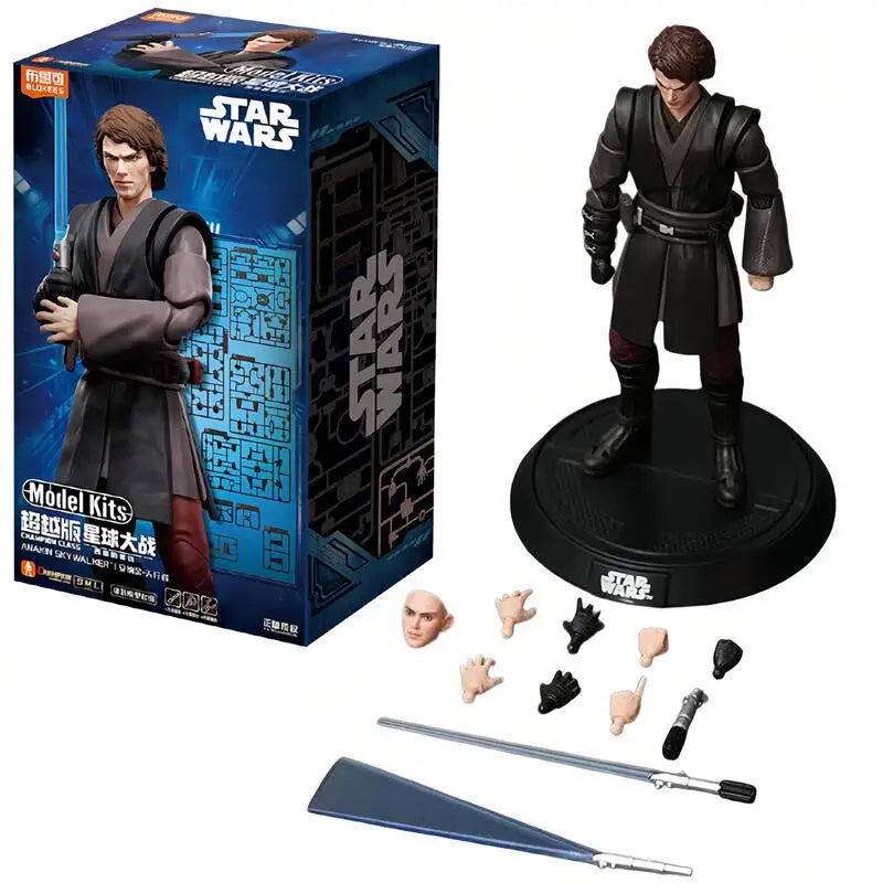 Blokees STAR WARS Anakin Darth Vader Obi-Wan Kenobi Din Djarin Grogu Figura de Acción Decorativa Juguete Coleccionable Regalo