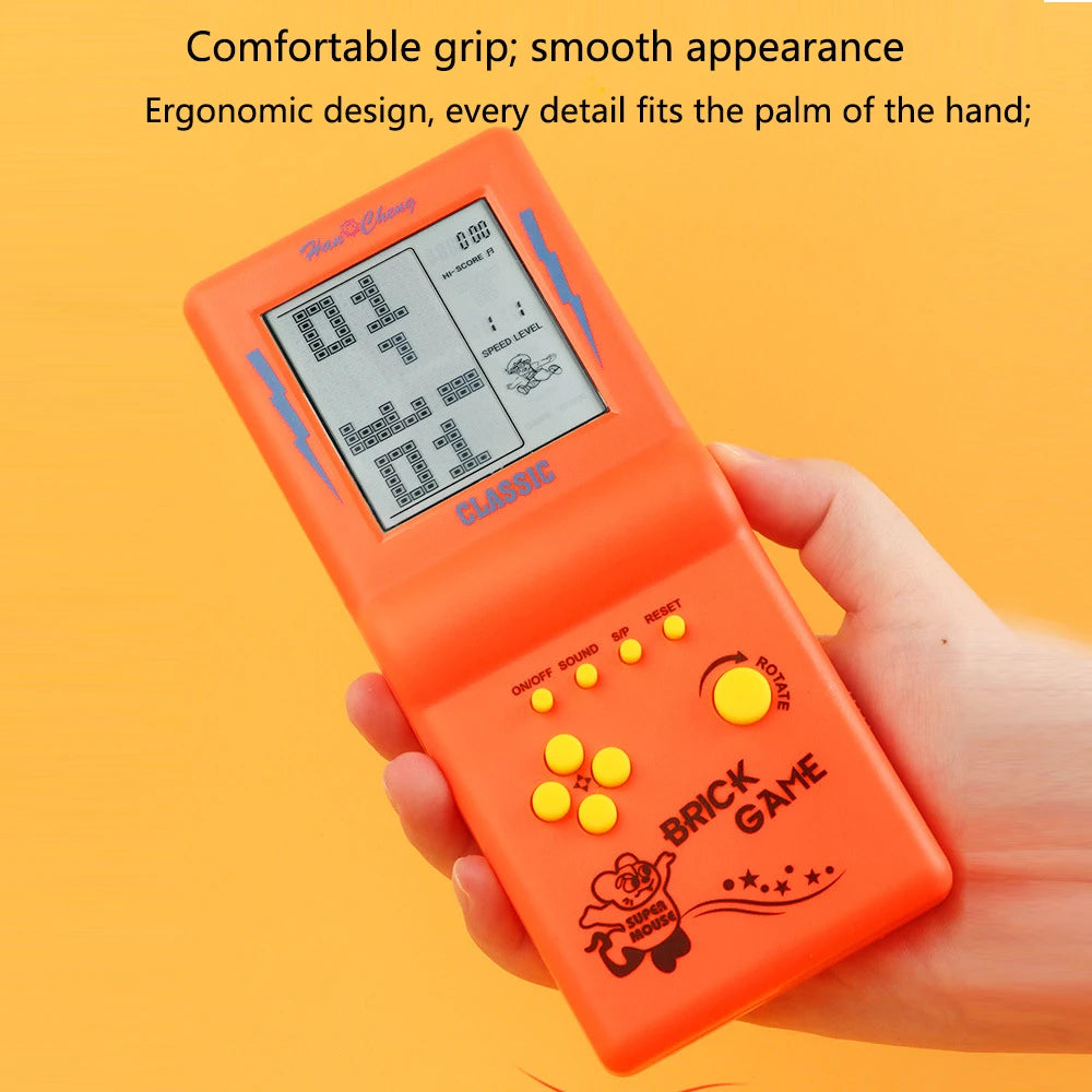 Consola de juegos Tetris con pantalla grande, consola de juegos portátil clásica, nostálgica y retro, juguetes electrónicos, reproductor de juegos portátil retro, nuevo