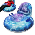 Tubos de nieve para adultos, trineos ergonómicos inflables con base antideslizante y respaldo, ideales para actividades al aire libre en familia durante el invierno, para practicar deportes en la playa o en un parque.