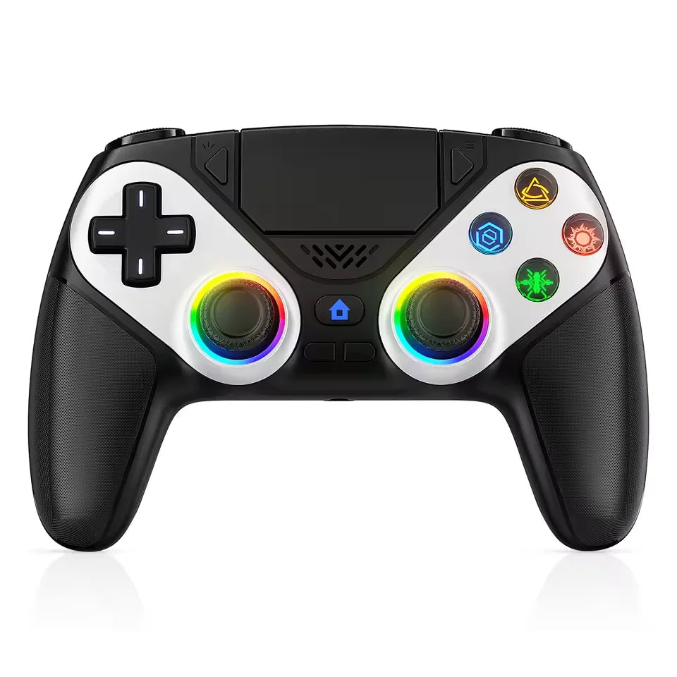 Mando inalámbrico RGB, para consola PlayStation 5/PS5, con funciones de turbo, vibración Dual Sense y programación, mando de juego 3D