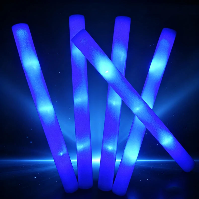 15/30/40 unidades de bastones luminosos de espuma LED, con 3 modos de iluminación, luces intermitentes de colores, ideales para bares, bodas, fiestas de cumpleaños y para que brillen en la oscuridad.