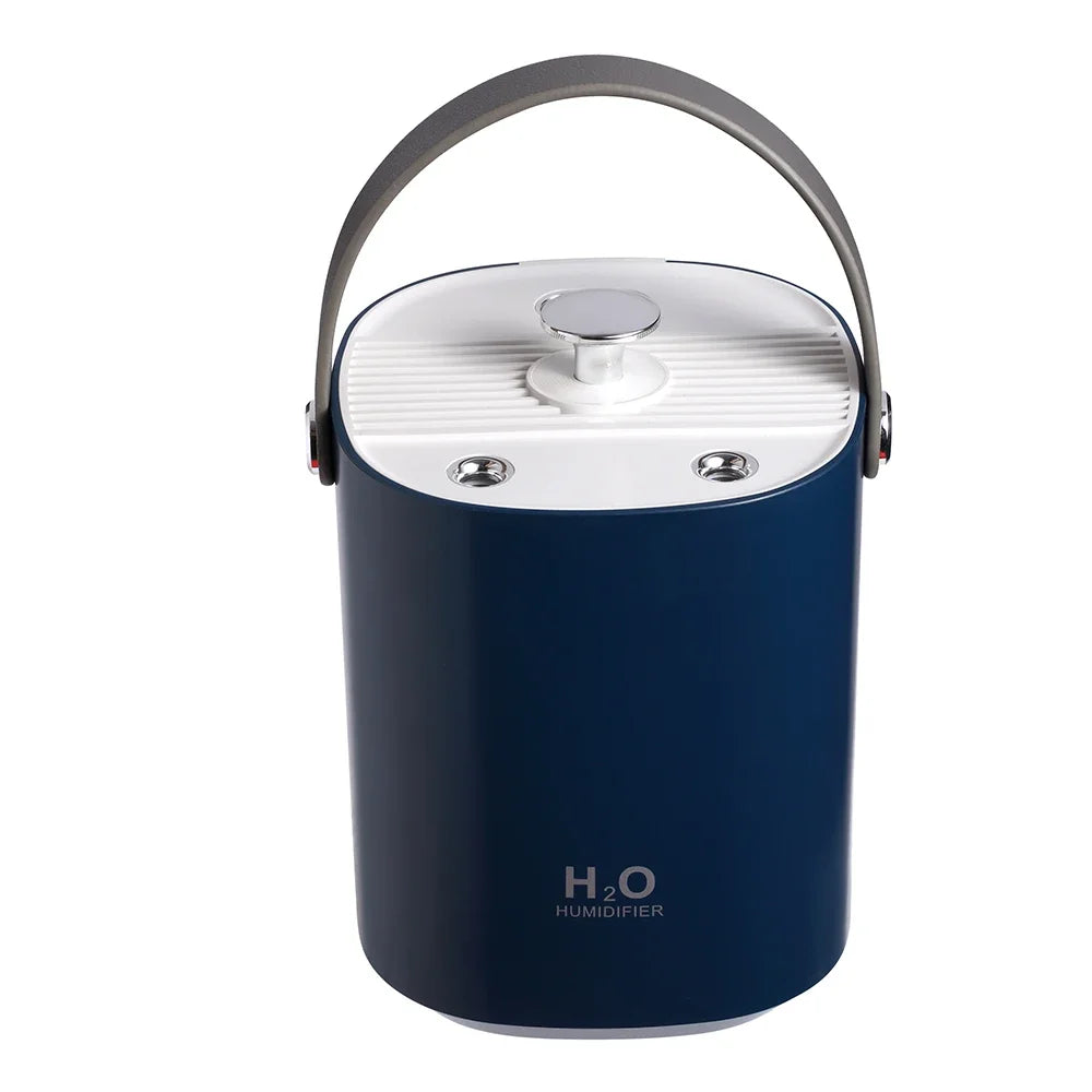 Humidificador de aire portátil de 1,2 L, humidificadores ultrasónicos silenciosos con luz, recargable por USB, humidificadores de apagado automático para dormitorio