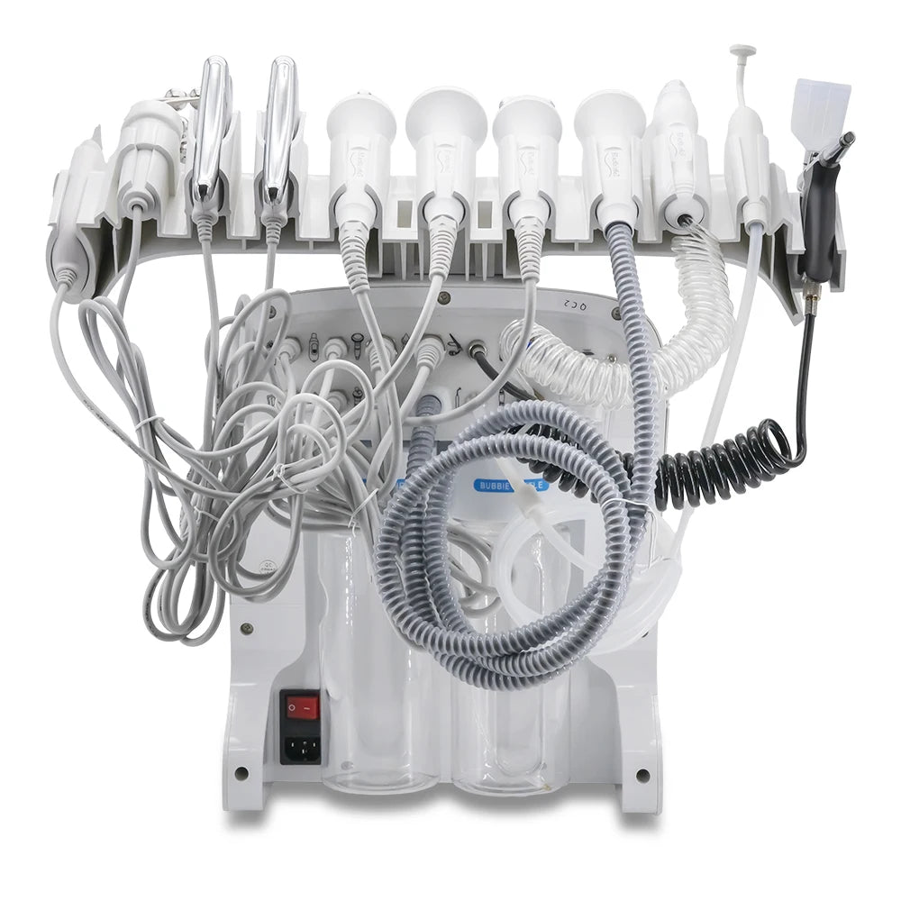 Novlora 10 en 1 Máquina Facial de Hidro-Oxígeno Ice Skin, Limpieza Profunda, Eliminador de Puntos Negros, Microdermoabrasión, Peeling Acuático, Exfoliante para la Piel, Cuidado de la Piel, SPA